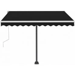 INLIFE Auvent Manuel Rétractable Avec LED 300x250 Cm Anthracite -Tente de réception Soldes 55642356 5