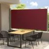 INLIFE Auvent Latéral Rétractable De Patio 160x300 Cm Rouge 2 INLIFE Auvent Latéral Rétractable De Patio 160x300 Cm Rouge -Tente de réception Soldes 55642401 1