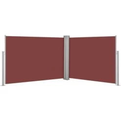 INLIFE Auvent Latéral Rétractable Marron 120 X 1000 Cm -Tente de réception Soldes 55643040 2