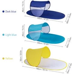 SUPERSELLER Tente De Réception Et Barnum Tente De Camping En Plein Air Tente De Jeu Amusante Tente Instantanée Automatique Pour Garçons Et Filles Tente De Plage Pour Bébé Tente De Terrain De Jeu Pour Camping Plage Arrière-cour - Bleu Clair 8 SUPERSELLER Tente De Réception Et Barnum Tente De Camping En Plein Air Tente De Jeu Amusante Tente Instantanée Automatique Pour Garçons Et Filles Tente De Plage Pour Bébé Tente De Terrain De Jeu Pour Camping Plage Arrière-cour - Bleu Clair -Tente de réception Soldes 55645231 2