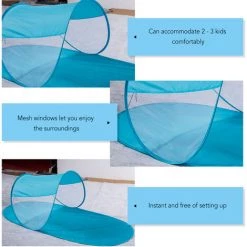 SUPERSELLER Tente De Réception Et Barnum Tente De Camping En Plein Air Tente De Jeu Amusante Tente Instantanée Automatique Pour Garçons Et Filles Tente De Plage Pour Bébé Tente De Terrain De Jeu Pour Camping Plage Arrière-cour - Bleu Clair 9 SUPERSELLER Tente De Réception Et Barnum Tente De Camping En Plein Air Tente De Jeu Amusante Tente Instantanée Automatique Pour Garçons Et Filles Tente De Plage Pour Bébé Tente De Terrain De Jeu Pour Camping Plage Arrière-cour - Bleu Clair -Tente de réception Soldes 55645231 3