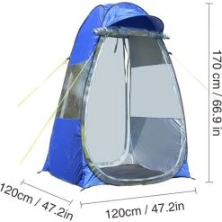SUPERSELLER Tente De Réception Et Barnum Tente De Camping En Plein Air Tente De Pêche Pop-up Tente De Protection UV Abri De Pluie Instantané Automatique Pour Camping En Plein Air Vélo Randonnée Plage Avec Sac De Transport - Bleu - S -Tente de réception Soldes 55645846 3