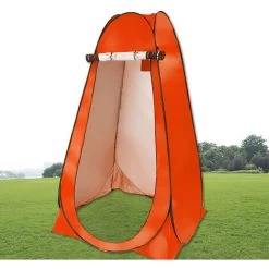 SUPERSELLER Tente De Réception Et Barnum Tente Pop Up Vestiaire Tente Pliante Instantanée Avec Sac De Transport Intimité Extérieure Douche Bain Montage Dressing Pour Plage Camping - 1 Personne - Orange -Tente de réception Soldes 55645916 3