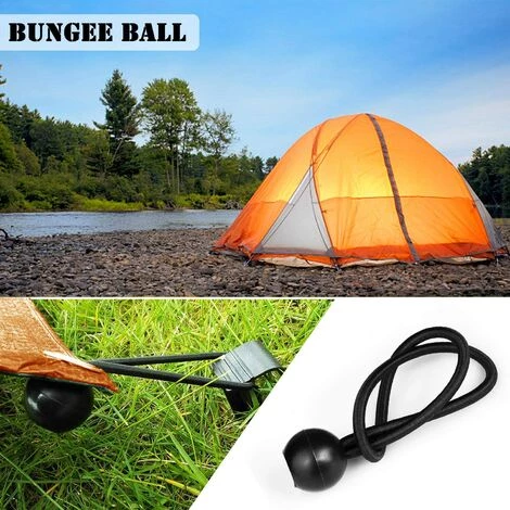 ILOVEMILAN 16 Pcs Tendeur De Bâche Tendeurs à Boule Tendeur élastique Tendeur En Caoutchouc Pour Bannière, Bâche, Pavillon, Tente, Rideaux Harnais D’Extension, Support De Bâchele,noir 5 ILOVEMILAN 16 Pcs Tendeur De Bâche Tendeurs à Boule Tendeur élastique Tendeur En Caoutchouc Pour Bannière, Bâche, Pavillon, Tente, Rideaux Harnais D’Extension, Support De Bâchele,noir - Image 3