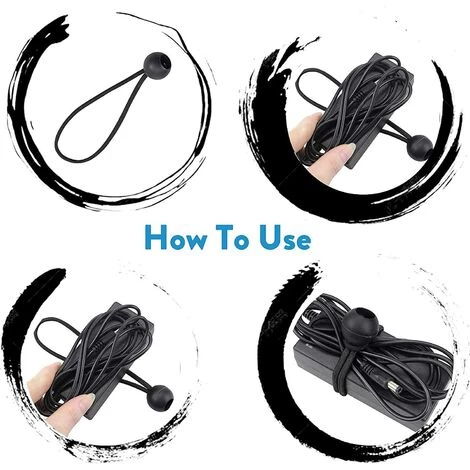 ILOVEMILAN 16 Pcs Tendeur De Bâche Tendeurs à Boule Tendeur élastique Tendeur En Caoutchouc Pour Bannière, Bâche, Pavillon, Tente, Rideaux Harnais D’Extension, Support De Bâchele,noir 7 ILOVEMILAN 16 Pcs Tendeur De Bâche Tendeurs à Boule Tendeur élastique Tendeur En Caoutchouc Pour Bannière, Bâche, Pavillon, Tente, Rideaux Harnais D’Extension, Support De Bâchele,noir - Image 5