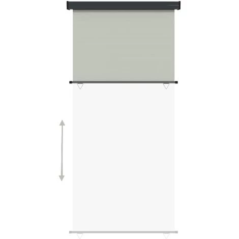 VidaXL Auvent Latéral De Balcon 117x250 Cm Gris - Gris 6 VidaXL Auvent Latéral De Balcon 117x250 Cm Gris - Gris - Image 4