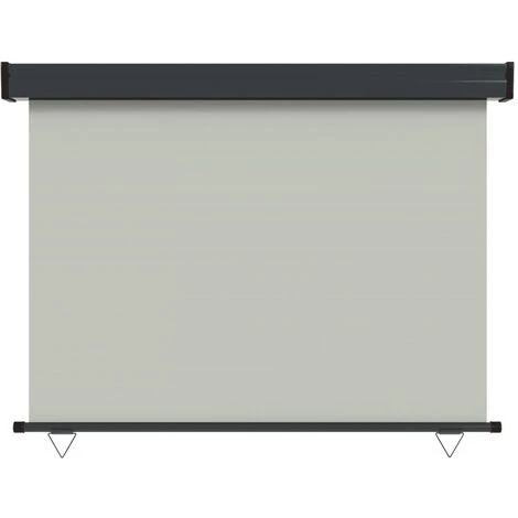 VidaXL Auvent Latéral De Balcon 117x250 Cm Gris - Gris 7 VidaXL Auvent Latéral De Balcon 117x250 Cm Gris - Gris - Image 5