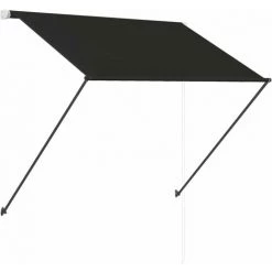 INLIFE Auvent Rétractable Avec LED 150x150 Cm Anthracite 10 INLIFE Auvent Rétractable Avec LED 150x150 Cm Anthracite -Tente de réception Soldes 56253451 4