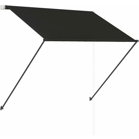 INLIFE Auvent Rétractable Avec LED 150x150 Cm Anthracite 6 INLIFE Auvent Rétractable Avec LED 150x150 Cm Anthracite – Image 4