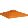 INLIFE Toile De Remplacement De Belvédère 310 G/m² Orange 3x3 M -Tente de réception Soldes 56253460 1