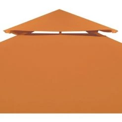INLIFE Toile De Remplacement De Belvédère 310 G/m² Orange 3x3 M -Tente de réception Soldes 56253460 3