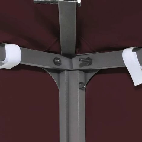 INLIFE Toile Supérieure Double De Belvédère 310 G/m² 3x3 M Bordeaux 6 INLIFE Toile Supérieure Double De Belvédère 310 G/m² 3x3 M Bordeaux – Image 4