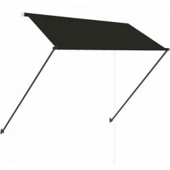 INLIFE Auvent Rétractable Avec LED 250x150 Cm Anthracite -Tente de réception Soldes 56253651 4