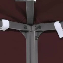 INLIFE Toile Supérieure De Rechange Pour Pavillon 4x3 M Tonnelle Tente Double De Belvédère Polyester Haute Densité 310 G/m² Bordeaux -Tente de réception Soldes 56253696 4