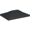 INLIFE Toile De Belvédère 2 Niveaux 310 G/m² 4 X 3 M Anthracite