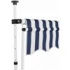 INLIFE Auvent Rétractable Manuel 150 Cm Rayures Bleues Et Blanches 2 INLIFE Auvent Rétractable Manuel 150 Cm Rayures Bleues Et Blanches -Tente de réception Soldes 56253816 1