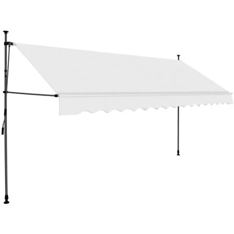 INLIFE Auvent Manuel Rétractable Avec LED 400 Cm Crème 3 INLIFE Auvent Manuel Rétractable Avec LED 400 Cm Crème