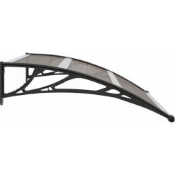 INLIFE Auvent De Porte Noir 120 X 100 Cm PC -Tente de réception Soldes 56254250 3