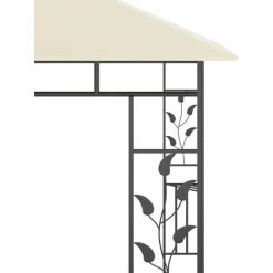INLIFE Belvédère Avec Moustiquaire 3x3x2,73 M Crème 180 G/m² -Tente de réception Soldes 56254659 5