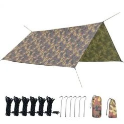 GroupM Tente D'ombre à Baldaquin Carrée Extérieure Camping Pergola D'ombre De Camping Multi-personnes Peinte En Argent（300*400cm） -Tente de réception Soldes 56290548 4