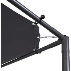 IDMARKET Pergola SAN JOSE 3x4 M Tonnelle De Jardin Toile Grise Tente De Réception -Tente de réception Soldes 56368042 3