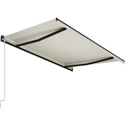 Topdeal Auvent Rétractable Automatique 400x300 Cm Crème FF3055264_FR -Tente de réception Soldes 56578795 4