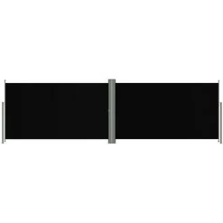 INLIFE Auvent Latéral Rétractable Noir 160x600 Cm -Tente de réception Soldes 56631234 2