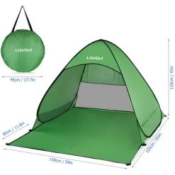 Lixada Automatique Instantané Pop Up Tente De Plage Léger Extérieur Protection UV Camping Pêche Tente Cabana Abri Soleil - Vert - S 9 Lixada Automatique Instantané Pop Up Tente De Plage Léger Extérieur Protection UV Camping Pêche Tente Cabana Abri Soleil - Vert - S -Tente de réception Soldes 56807359 3