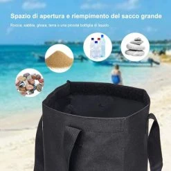 REGALI Jeu De 4 Poids Pour Gazebo, Paquet De Sable Gazebo, Lourd 600D De Qualité Industrielle, Pour Jambes De Gazebo, Sacs De Sable Pour Tout Gazebo Pop-up, Tente, Auvent, Parasol -Tente de réception Soldes 57016270 4