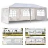 BENOBBY KIDS Tonnelle Avec 4 Côtés 3 M X 6 M, Chapiteau De Jardin Avec Cadre En Acier Enduit, Tonnelle Extérieure étanche, Tente De Fête De Camping, Auvent Abri Pour Mariage, Festival, Plage, Montage Facile, Blanc -Tente de réception Soldes 57027780 1