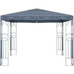 NOVA Gazebo De Jardin Avec Toit Couvert Dans Le Polyester 300x300 Cm Tonnelle 300 X 300 Cm Anthracite Couleur : Anthracite -Tente de réception Soldes 57093620 4