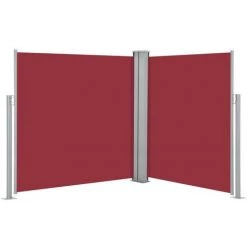 NOVA Rideau Latéral Rétractable 140x600 Cm Double-de Manière Automatique Diverses Couleurs Auvent Latéral Rétractable Rouge 140 X 600 Cm Couleur : ROUGE