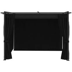 NOVA Gazebo Avec Des Rideaux De 3x3 Cm En Acier Et En Tissu Résistant Diverses Couleurs Tonnelle Avec Rideaux 3x3 M Anthracite Acier Couleur : ANTHRACITE 10 NOVA Gazebo Avec Des Rideaux De 3x3 Cm En Acier Et En Tissu Résistant Diverses Couleurs Tonnelle Avec Rideaux 3x3 M Anthracite Acier Couleur : ANTHRACITE -Tente de réception Soldes 57093881 4