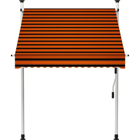 NOVA Manuel De Tente Rétractable En Tissu Résistant à L'orange Et Au Brun Différentes Tailles Auvent Manuel Rétractable 150 Cm Orange Et Marron Taille : 150 Cm 4 NOVA Manuel De Tente Rétractable En Tissu Résistant à L'orange Et Au Brun Différentes Tailles Auvent Manuel Rétractable 150 Cm Orange Et Marron Taille : 150 Cm – Image 2