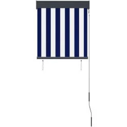 NOVA Extérieur Aveugle à Rouleau 60 X 250 Cm Avec Différentes Couleurs Cranche En Tissu Store Roulant D'extérieur 60x250 Cm Bleu Et Blanc Couleur : Bleu Et Blanc -Tente de réception Soldes 57094167 4