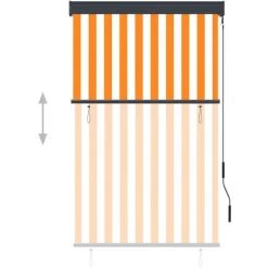 NOVA Rouleau Extérieur Aveugle 100 X 250 Cm Avec Manivelle De Tissu De Différentes Couleurs Store Roulant D'extérieur 100x250 Cm Blanc Et Orange Couleur : Blanc Et Orange 9 NOVA Rouleau Extérieur Aveugle 100 X 250 Cm Avec Manivelle De Tissu De Différentes Couleurs Store Roulant D'extérieur 100x250 Cm Blanc Et Orange Couleur : Blanc Et Orange -Tente de réception Soldes 57094170 3