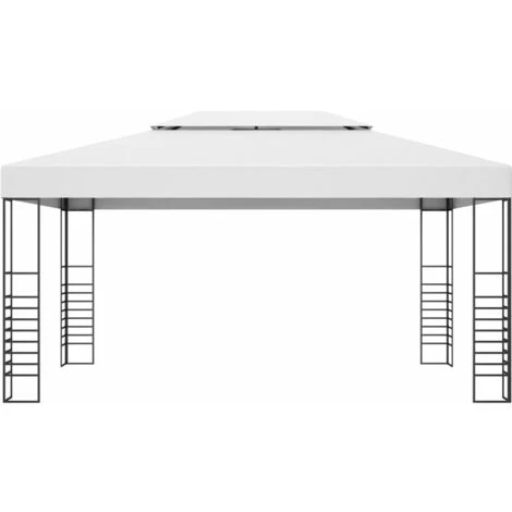 NOVA Jardin De Gazebo En Acier Peint Et Tissu 4 X 3 M Différentes Couleurs Chapiteau De Jardin Acier Enduit De Poudre 4x3x2,7 M Blanc Couleur : BLANCHE 4 NOVA Jardin De Gazebo En Acier Peint Et Tissu 4 X 3 M Différentes Couleurs Chapiteau De Jardin Acier Enduit De Poudre 4x3x2,7 M Blanc Couleur : BLANCHE – Image 2