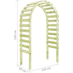 NOVA Pergola De Jardin 10x60x230 Cm En Bois De Pin Imprégné Divers Modèles Pergola De Jardin 130x60x230 Cm Bois De Pin Imprégné Des Modèles : Sans Banc -Tente de réception Soldes 57096238 5