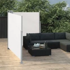 NOVA Tente Seulement Deux Côtés Rétractables Pour Le Patio 170x600 Cm Résistant Aux Différentes Couleurs Auvent Latéral Double Rétractable De Patio 170x600 Cm Crème Couleur : Crème -Tente de réception Soldes 57098147 3