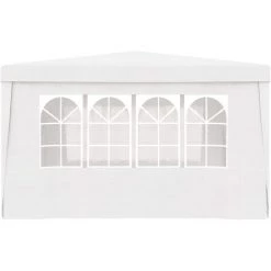 NOVA Gazebo De Jardin Professionnel Avec Murs 4x4 M 90 G / M² Diverses Couleurs Tente De Réception Avec Parois Latérales 4x4 M Blanc 90 G/m² Couleur : BLANCHE -Tente de réception Soldes 57098152 5
