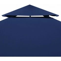 NOVA Couverture Supérieure Pour Gazébo à 2 Plats à 210g / M²4x3m Diverses Couleurs Toile Supérieure De Belvédère 2 Niveaux 310 G/m² 4x3 M Bleu Couleur : Bleu -Tente de réception Soldes 57098426 5