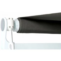 DéCOSHOP26 Store Banne Manuel Rétractable Avec Manivelle En Aluminium Protection Solaire 2,5x2m Polyester Polyester Anthracite - Or -Tente de réception Soldes 57142593 5