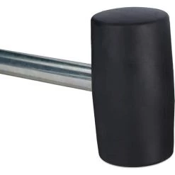 ROSIER Marteau De Camping Avec Extracteur, Caoutchouc & Fer, Maillet Léger, 28,5 Cm De Long, Argenté-noir——VEBTles -Tente de réception Soldes 57177169 4