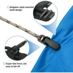 ROSIER 25Pcs Tente Clips,Clips De Fixation,Clip,Camping Bâche Noir Pince Pour Auvent Coupe-Vent Snaps En Plastique Pinces Plastique Pince Plastique Petite Pince Bâche Clip Auvent Pour Activités De Plein Air (Black, 3.3*1.2*1cm)——VEBTles -Tente de réception Soldes 57177184 3