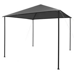 NOVA Gazebo De Jardin Dans L'eau-tissu-répartiteur Et Acier 3x3 M Divers Couleurs Tonnelle 3x3 M Anthracite Tissu Et Acier 180 G/m² Couleur : ANTHRACITE