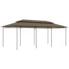 NOVA Gazebo De Jardin En Acier Tubulaire Et Tissu Résistant Diverses Couleurs Chapiteau 600x298x270 Cm Taupe 180 G/m² Couleur : Taupe -Tente de réception Soldes 57222394 1