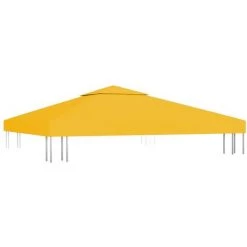 NOVA Couverture Supérieure Pour Gazebo à 2 Placés 310 G / M² 3x3 M Divers Couleurs Toile De Toit De Belvédère 2 Niveaux 310 G/m² 3x3 M Jaune Couleur : Jaune 11 NOVA Couverture Supérieure Pour Gazebo à 2 Placés 310 G / M² 3x3 M Divers Couleurs Toile De Toit De Belvédère 2 Niveaux 310 G/m² 3x3 M Jaune Couleur : Jaune -Tente de réception Soldes 57223922 5