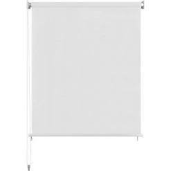 NOVA Patio Veranda Rideau Balcon Terrasse Blanche Résistante Aux Rayons UV Store Roulant D'extérieur Blanc 60x140 Cm PEHD -Tente de réception Soldes 57225078 3