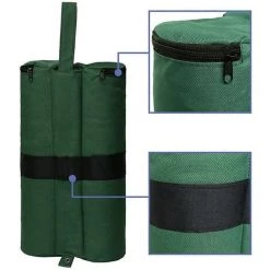 REGALI Lot De 4 Pieds De Tente De Camping En Plein Air Pour Sac De Sable, Robuste, Coupe-vent, Sac De Sable Fixe, Auvent De Plage, Coupe-vent, Jambe, Poids, Vert -Tente de réception Soldes 57232634 3
