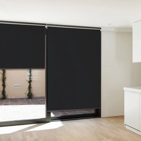 IDMARKET Lot De 2 Stores Enrouleurs L.124 X H. 225 CM Pour Pergola Noir 7 IDMARKET Lot De 2 Stores Enrouleurs L.124 X H. 225 CM Pour Pergola Noir - Image 5